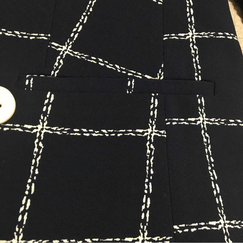 Express Windowpane Print Double Breasted Boyfrien… - image 5